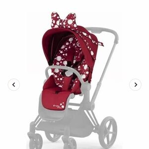 Chic Red Polka Dot Kids CYBEX Priam cover